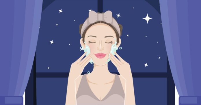 Nightly facial cleansing