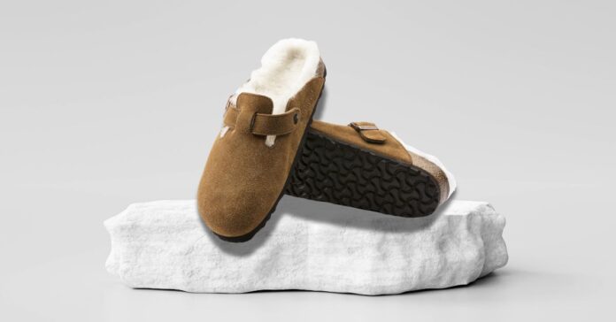 Birkenstock Boston Lambskin wool. Comfortable footwear.